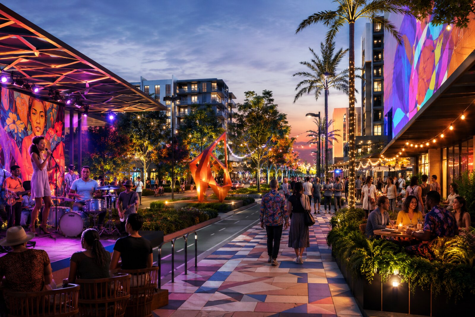 Cultural corridor activation concept