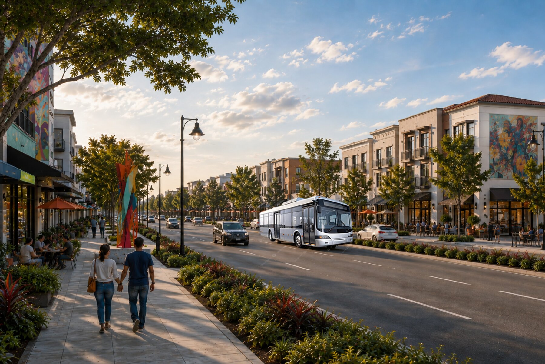 Uptown Avenue corridor streetscape concept